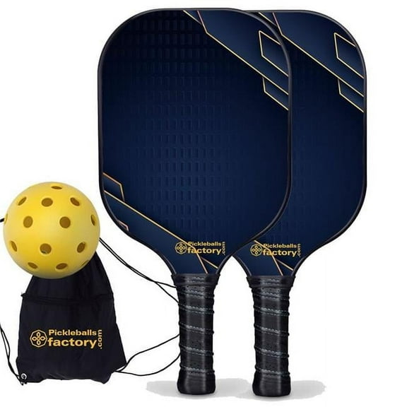 Pickleball Factory PB00043-1-G Best Pickleball Set - Little Boxs Best Pickleball Paddles 2023, Pickleball Beginner Set, Glassfiber Graphite