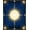 Blue, Pattern 3, variant on ODIKA 4'x6' Machine Washable Non-Slip Area Rug, Art with Interlocking Geometric Lines and Fan Motifs High Traffic Rug, Gold, 135866