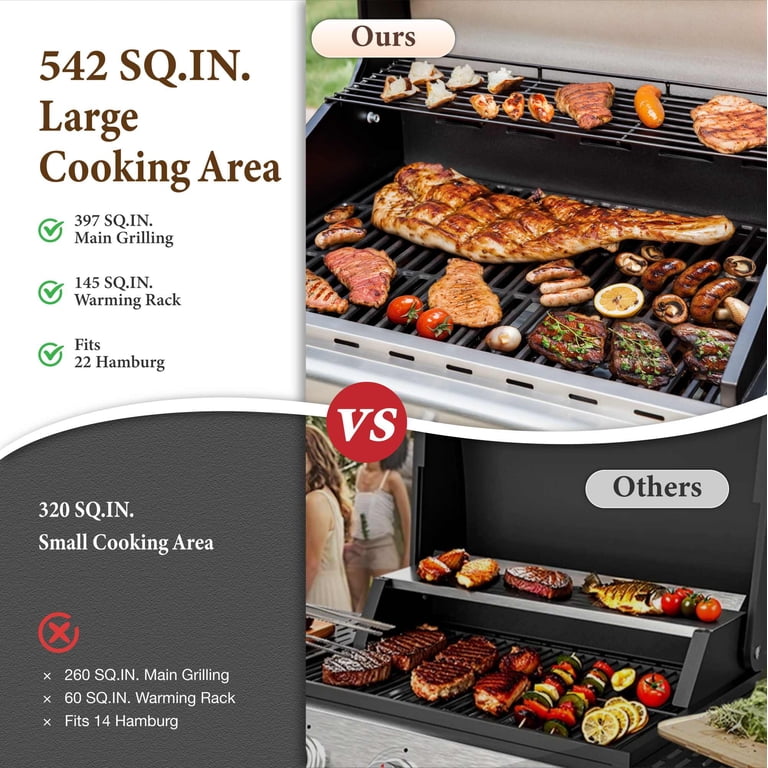 Mf Studio 4-Burner Propane Gas Grill, 542 sq in, 42000 BTU photo 3