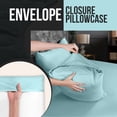 thumbnail image 3 of Fundas de almohada Utopia Bedding King de 50 x 100 cm, paquete de 2 unidades, color azul spa, 3 of 7