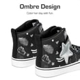 thumbnail image 3 of Zapatillas altas para niñas DREAM PAIRS negras talla 8 para niños pequeños, 3 of 6