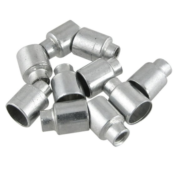 Unique Bargains 10 Pcs Bike Brake Cable 5.7mm Housing End Cap Ferrules