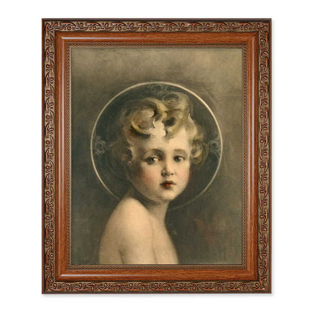 10" x 12" Ornate Wood Frame with an 8" x 10" Chambers: Light of the World