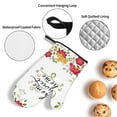 thumbnail image 3 of Fotbe Home Sweet Home Floral for 4Pcs Oven Mitts and Pot Holders, 500℉ Heat Resistant Oven Mitts , Non-Slip Silicone Surface Safe for Baking, Cooking, BBQ, 3 of 6