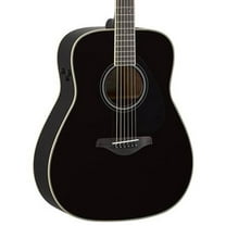 Yamaha FG-TA TransAcoustic Dreadnought Acoustic-Electric Guitar Black