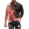 thumbnail image 1 of Blusas y camisas de manga larga y cuello redondo para hombre, camisetas casuales con estampado de moda y cuello redondo, blusas de licra de manga corta para hombre., 1 of 4