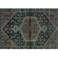 thumbnail image 1 of Ahgly Company Indoor Rectangle Medallion Light Blue Traditional Area Rugs, 8' x 12', 1 of 4