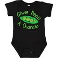 thumbnail image 3 of Inktastic Give Peas a Chance. Boys or Girls Baby Bodysuit, 3 of 5