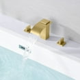 thumbnail image 6 of Sumerain High Flow Two Handle Brushed Gold Roman Tub Faucet with Valve, 6 of 8