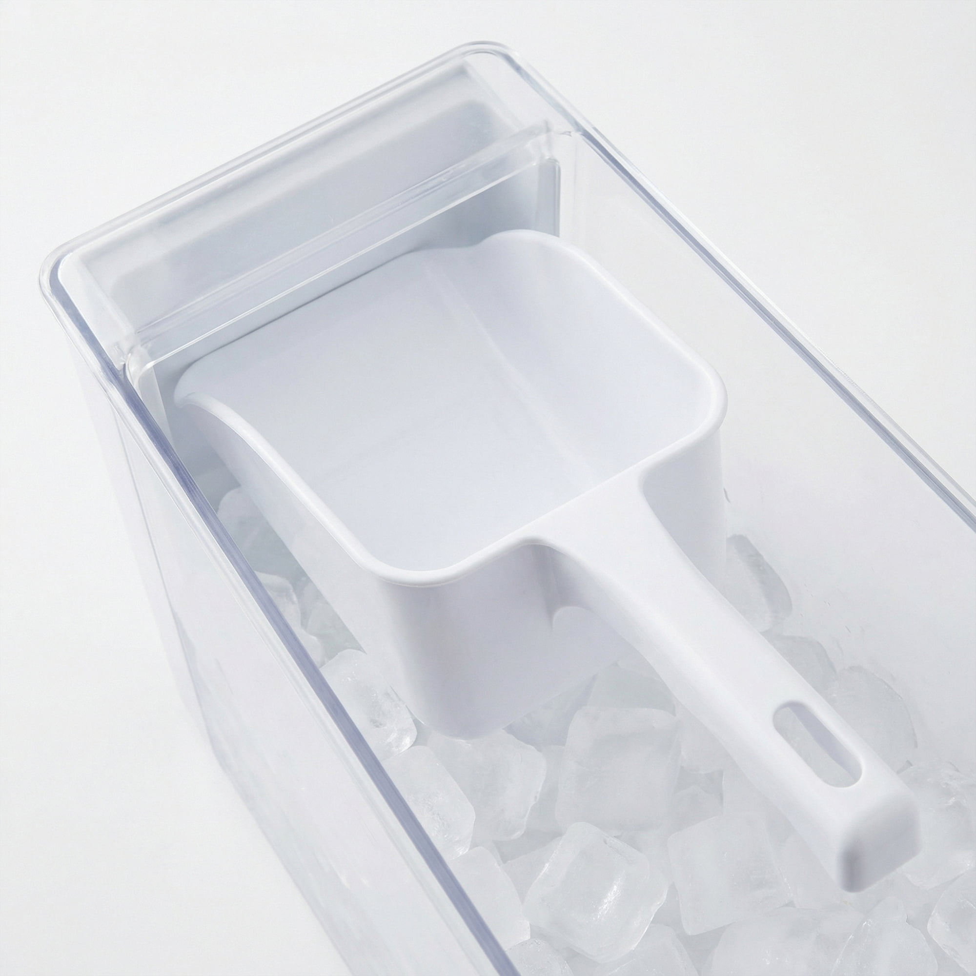 Unique Bargains Easy Clean Plastic Kitchen Use Ice Scoop White-1PCS 9.1*4.1inch