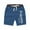 Blue, variant on JSGEK 6-7 Years Kids Boys Solid Color Elastic Waist Shorts Boys' Athletic Shorts Regular Fit Summer Shorts Comfort Soft Green