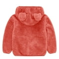 thumbnail image 3 of XQYLOS Toddler Fle𝖾ce Hooded Jacket Zip Up Teddy Coat, Warm Winter Outerwear for Boys and Girls, Windproof Plush Jacket with Cozy Lining, Soft Hoody for Cold Weather, 3 of 3