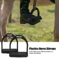 thumbnail image 3 of Estribos Para Caballos, 2 Uds. Estribos De Plástico Para Montar A Caballo Con Almohadilla De Goma Antideslizante Negra Accesorios Para Sillas De Montar Ecuestres Para Aliviar, 3 of 7
