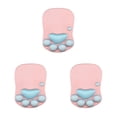 thumbnail image 1 of Redempat Cat Paw Mouse Mat Safe Unique For Wrist Support Non-slide Bottom DS-011 pink blue 3Set, 1 of 6