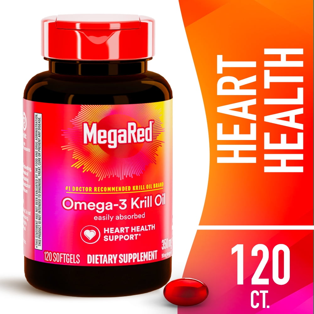 MegaRed Superior Omega-3 Krill Oil Supplement, Extra Strength