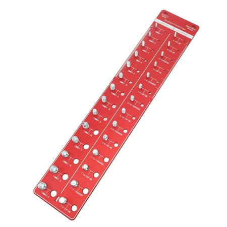 

Big sale Thread Checker 14 Metric 14 Inch Size Multifunctional High Precise Nut and Bolt Thread Gauge Red