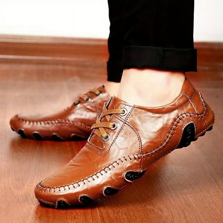 

GUANGZHYZYFUS Stylish Lightweight Men‘s Loafer Shoes for Formal Occasions - Durable Non-Slip Comfortable and Available in Assorted Colors