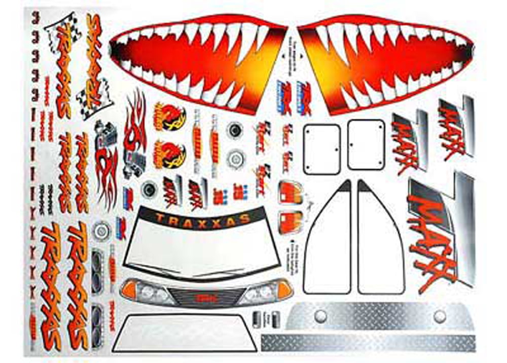 Traxxas 4913X Jaws TMaxx Decal Sheet