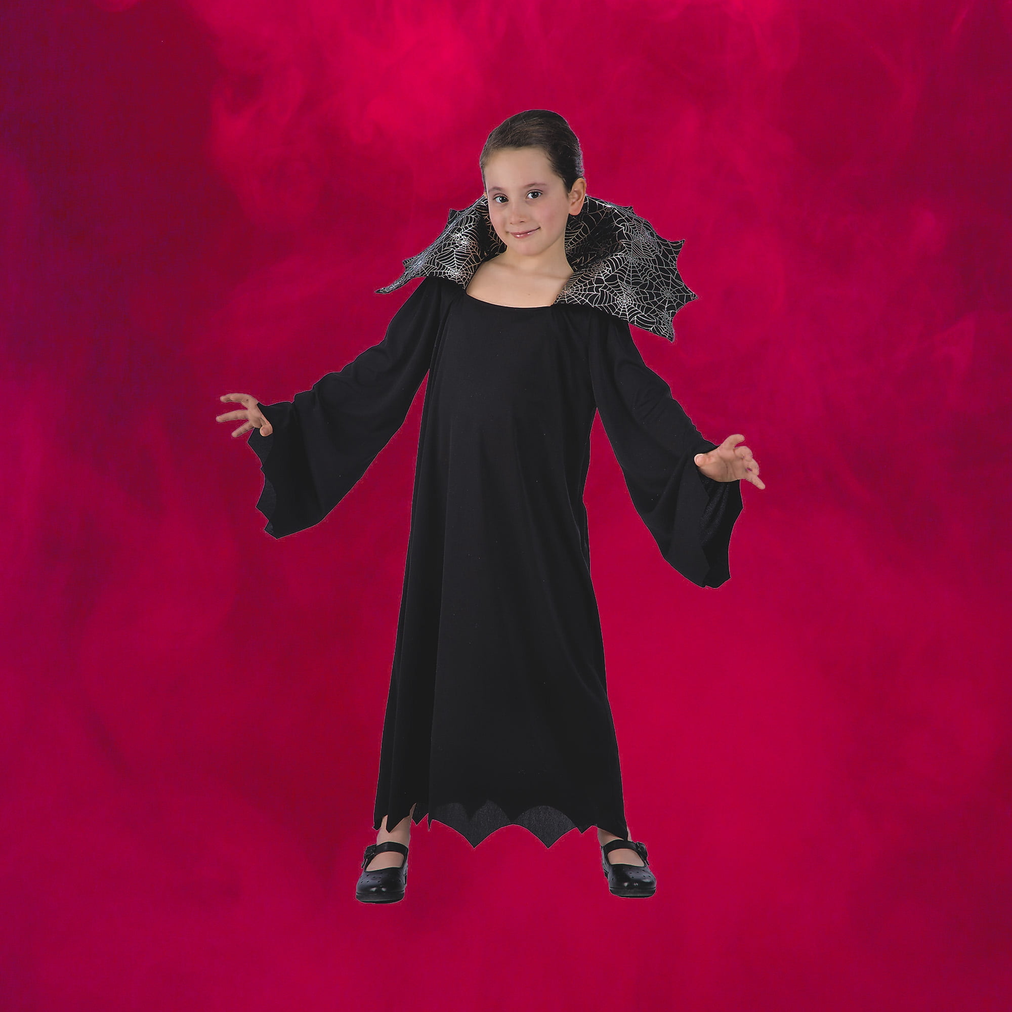 Black and Gray Vampire Girl Child Halloween Costume - Small