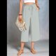 thumbnail image 5 of Pantalones Cortos para Mujer, Informales, con Cordón y Bolsillos, Holgados, de Cintura Alta y Pierna . Gris XXL, 5 of 6