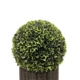 thumbnail image 3 of 20" Boxwood Topiary Ball in Woven Pot, Artificial Faux Plant Greenery Arrangement for Indoor and Outdoor, 3 of 5