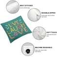 thumbnail image 4 of Nawypu Throw Pillow Cover Lettering Design Symbol Phrase Live Decoration Greeting Laugh Offer Love Script Word Font Abstract Decorative Square Pillow Case for Couch Sofa Home Decoration&nbsp;2pc, 4 of 6