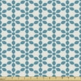 thumbnail image 1 of Abstract Fabric by the Yard, Continuing Monotone Pattern of Geometric Hipster Deco Art Inspired, Upholstery Fabric for Dining Chairs Home Decor Accents, Sea Blue and White by Ambesonne, 1 of 5