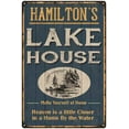 thumbnail image 1 of HAMILTON'S Lake House Blue Cabin Home Decor Gift 8x12 Metal 208120038107, 1 of 1