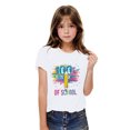 thumbnail image 1 of Fiudx Camiseta para Niño Pequeño, Bonito Diseño de 100 Días de Colegio, Tejido Suave y Transpirable, Cuello Redondo Moderno, Ideal para Conjuntos de Verano, Citas de Juego y Eventos Escolares, Dispon, 1 of 6