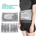 thumbnail image 4 of Cinturón de soporte abdominal ajustable y transpirable, color gris, para aliviar la tensión y el dolor de cintura (L), 4 of 14