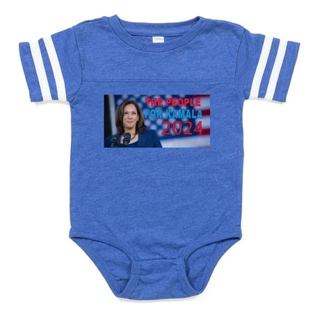 

CafePress - KAMALA HARRIS 2024 - Cute Infant Baby Football Bodysuit