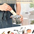 thumbnail image 6 of PU Leather Coin Purse Wallet Compact Water-Resistant Card Cases Money Organizers Cozy Winter Town with Snow, 6 of 7