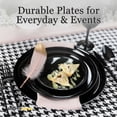 thumbnail image 4 of Impresserve Edge Collection Disposable Plastic Plates, 10", Black, 20 Count, 4 of 9