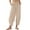 Beige, variant on SNKSDGM Women's Plus Women's Pants with Pockets Petite Pants for Women Trendy Joggers Womens Baggy Wide Leg Pants Casual Drawstring Elastic Waisted Palazzo Harem Trousers with Pockets