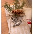 thumbnail image 3 of Plow & Hearth Solid Pewter Christmas Tree Ornament - Holiday Sentiments, 3 of 3