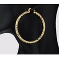 thumbnail image 3 of JoeytheJewelryNY 18k Layered real gold filled Round hoop earrings #28, 3 of 3