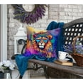 thumbnail image 4 of Hippie Animal Lion Throw Pillow 18 in x 18 in, 4 of 5