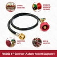 thumbnail image 3 of FIREDISC 4-ft. Black LP Conversion Adapter Hose with Gauginator, 3 of 7