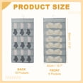 thumbnail image 2 of Organizador Colgante Uxcell, Bolsa de Almacenamiento para Sujetadores, Estantes de Almacenamiento Colgantes de Doble Cara para Ropa Interior Calcetines Armarios Dormitorio Baño, Gris (6+18 Bolsillos), 2 of 7