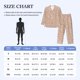 thumbnail image 4 of Balery Beige Sparkling Glitter Pijama para Hombre de Dos Piezas con Manga Larga, Conjunto de Dormir y Descanso Suave con Bolsillos-X-Large, 4 of 7