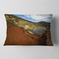 thumbnail image 2 of Designart In El Golfo Lanzarote Spain Musk Pond - Seashore Throw Pillow - 12x20, 2 of 5