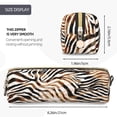 thumbnail image 3 of Balery Watercolor Zebra Estuche de Lápices de Cuero Impreso, Estuche para Suministros de Arte, Estuche de Lápices con Cremallera, Estuche de Almacenamiento de Papelería, 3 of 7