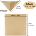 thumbnail image 2 of Natural Unbleached Coffee Filters - Premium Wood Pulp Square Pour Over Filter Papers for Pure Taste - Fits Chemex Brewer - 3-10 Cups Capacity - Easy to Use and Dispose -, 2 of 6