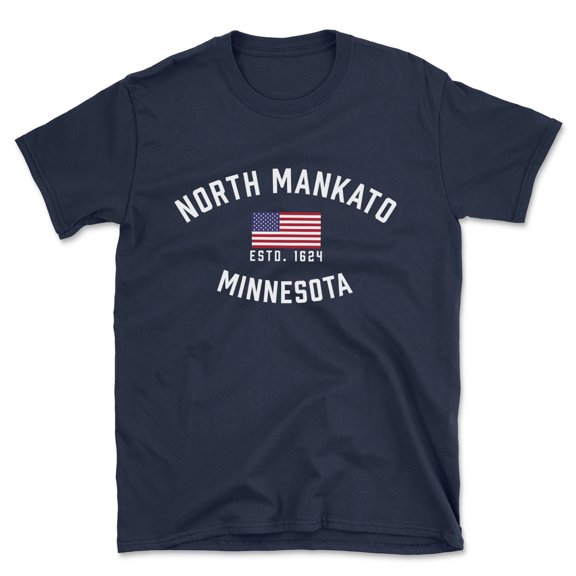 North Mankato Minnesota Patriot Men's Cotton T-Shirt