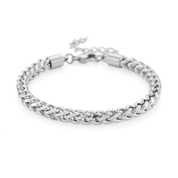 Criss Cross Chain Bracelet in Stainless Steel 79In Christmas Gifts