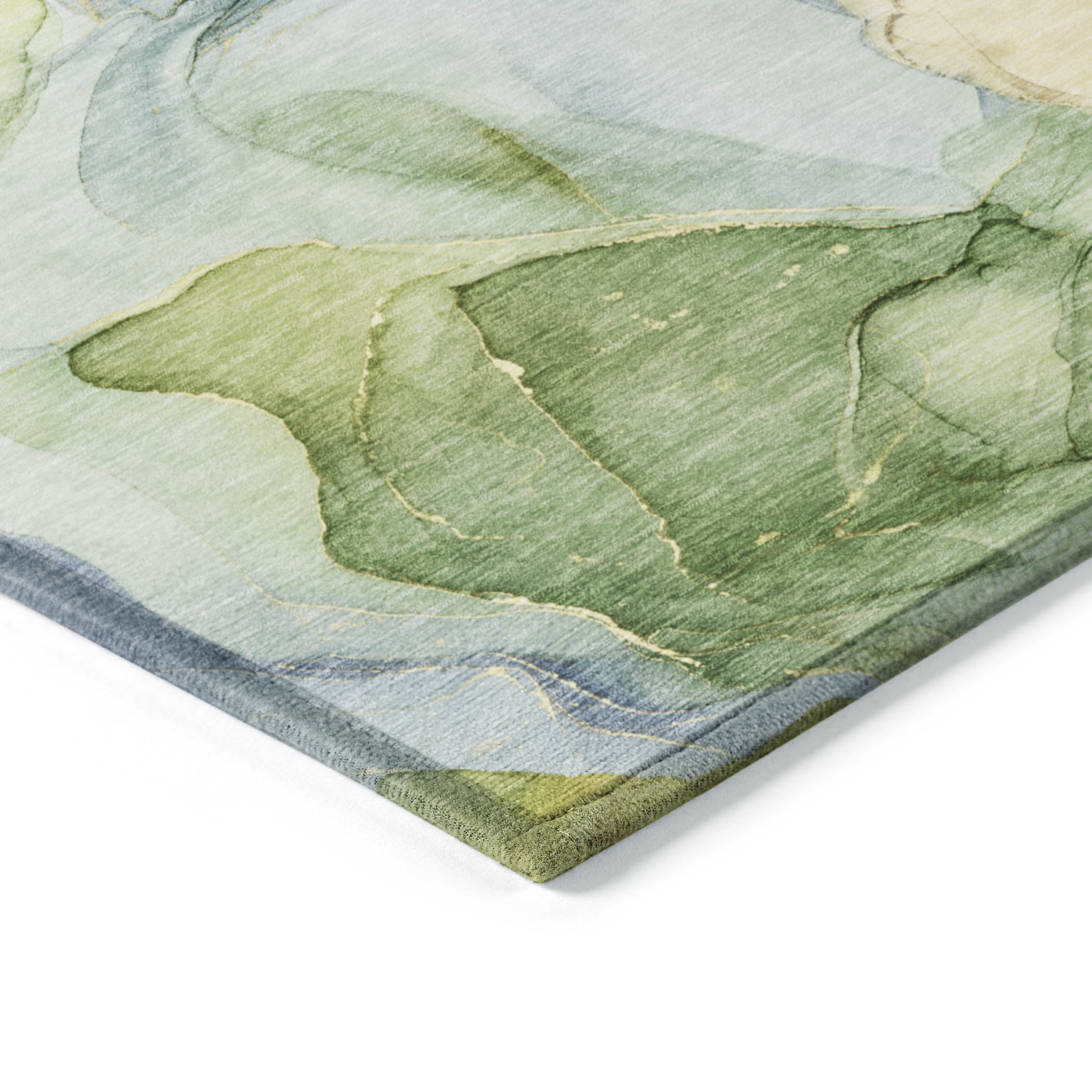 Addison Rugs Chantille Indoor/Outdoor Transitional Watercolors Yellow Washable Rectangle Rug, 10' x 14'