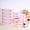 Pink, variant on 3-Tier Girly Desktop Mini Storage Cabinet Plastic Drawers Organizer for Cosmetics Jewelry