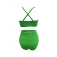 thumbnail image 5 of XIYON Womens Bikini Sets High Waisted Control Tankini Two Piece Swimwear Stretchy Bathing For Beach Ladies Swimwear Classic, 5 of 5