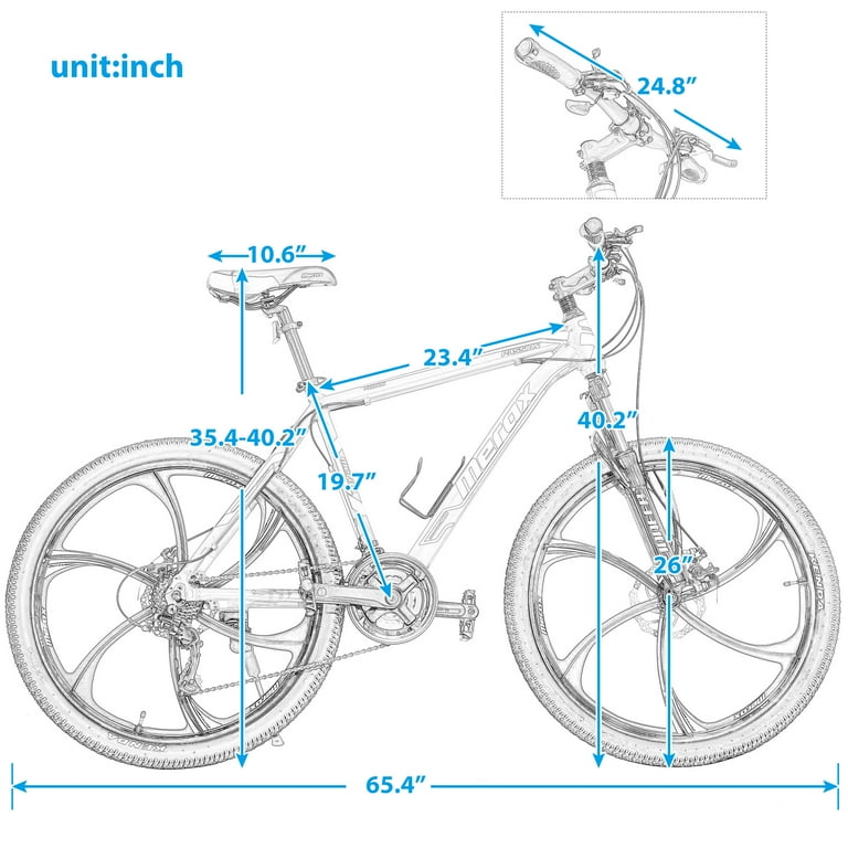 Merax finiss 26 inch aluminum on sale 21 speed mountain bike