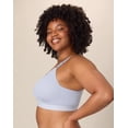thumbnail image 3 of Playtex Women's Wireless Bra, Smoothing Comfort, Moisture-Wicking Silver Satin 46DD, 3 of 4